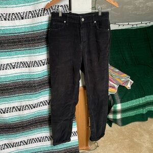 Black corduroy pants BDG mom high-rise size 27